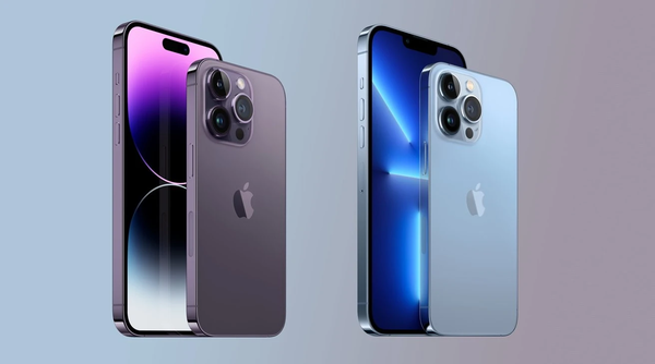 Thiết kế tổng thể và khung viền của iPhone 14 Pro Max và iPhone 13 Pro Max tương tự nhau